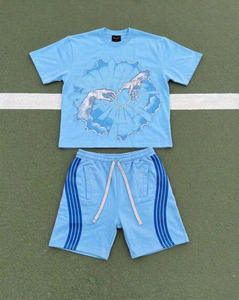 Conjunto de Verano para Hombre CLOVIX SPORTS, Camiseta Ligera y Pantalones Cortos, Traje Casual de Dos Piezas, Venta al Por Mayor - Product Image 3