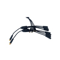 Konektor Kabel Tahan Air M8 IP67 untuk Sepeda Listrik Skuter 2 3 4 5 6 Pin Kuningan Male to Female kabel harness sepeda motor