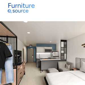 Ensemble de chambre à coucher haut de gamme StudioRes Marriott - Ensemble de chambre à coucher raffiné en contreplaqué HPL pour les résidences Marriott - Ensemble de chambre à coucher fabriqué au Vietnam - Product Image 3