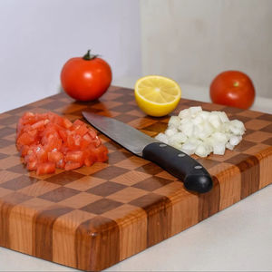 Tabla de cortar de madera de acacia de doble cara de primera calidad 2026 con ranura para jugos, hecha a mano, de madera maciza, para cortar y servir - Product Image 1