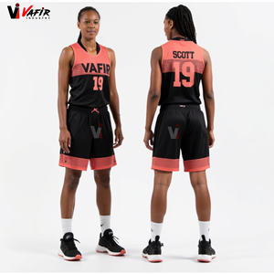 ชุดบาสเก็ตบอลตาข่ายแบบสั่งทำราคาถูกพร้อมโลโก้แบบไม่มีแขนเสื้อ ชุดฝึกซ้อมบาสเก็ตบอลแบบ sublimated ยี่ห้อ vafir - Product Image 1