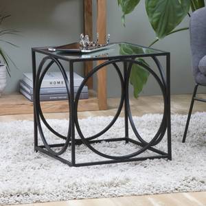 Table basse carrée Vandana Elara Lunaris en métal noir - Product Image 1