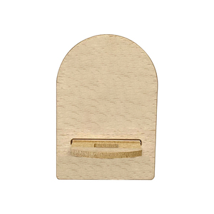 Soporte de teléfono de madera en blanco para escritorio o uso en interiores Soportes para teléfonos móviles - Product Image 6