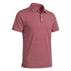 Camiseta de Golf para Hombre en Spandex/Poliéster, Tejido de 180g que Absorbe la Humedad y Seca Rápidamente, Anti-Encogimiento, para Alto Rendimiento en el Campo - Product Image 1