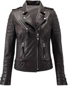 Ladies Leather <b>Biker</b> <b>Jacket</b> Real Leather Stylish Slim Fit Wholesale Fashion Wear Custom Design Breathable Women Leather <b>Jacket</b> - Product Image 1