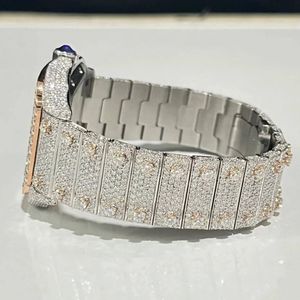 <b>Speed</b> Gift Jewelry Luxury Moissanite <b>Square</b> Men's Watch Analog Quartz ETA Movement 28mm Sapphire Crystal Water Resistant 10m - Product Image 4