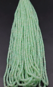 Cuentas facetadas naturales Chrysoprase Rondelle 3-3,5mm para la fabricación de joyas - Product Image 5
