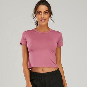 Ropa deportiva para mujer, camisetas elegantes, camisetas al por mayor, camisetas de moda transpirables de alta calidad para mujer, camiseta de chándal, Top - Product Image 1