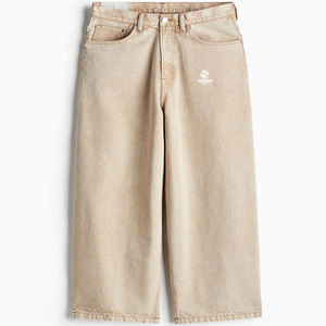 Jean droit en denim selvedge personnalisé pour homme, extensible, vintage, délavé, 100 % coton, taille haute, séchage rapide, respirant - Product Image 3