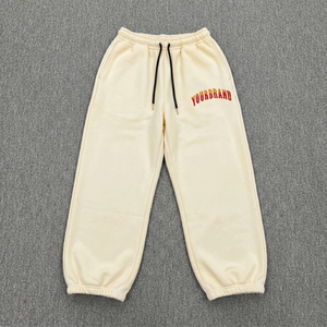 Casual Wear Women's Sweat Pant Wide Leg Flares Baggy Sweatpants Side Piping Knitted Embroidery Sweat <b>Track</b> Pants for Women - Product Image 3