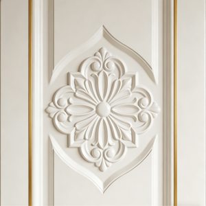 Elegante Armario Moderno de Madera de Caoba con Acabado en Blanco Marfil, Puerta de Vidrio y Dos Cajones, Mueble de Dormitorio de Lujo - Product Image 5