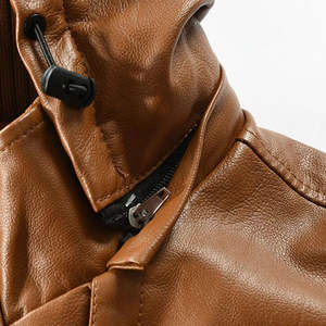 Nuevo Abrigo de Cuero para Hombre, Gabardina Larga de Invierno, Hecho a Medida, Corte Entallado, Estilo Casual, Alta Calidad, Bolsillos Laterales, a la Moda - Product Image 5