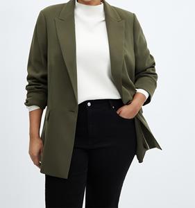 Wholesale Fashion Spring Autumn Ladies Blazer Suit Elegant Solid Color Lapel Collar Slim Fit Jackets <b>Office</b> Blazer for Women - Product Image 2