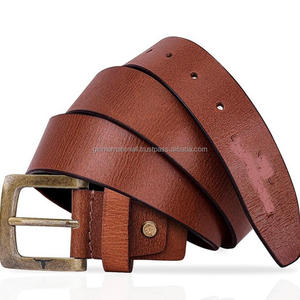 เข็มขัดหนังลำลองสำหรับทุกเพศเข็มขัดหนังพื้นผิวแบบแฮนด์เมดออกแบบได้ตามต้องการ - Product Image 3