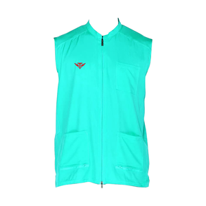 Chaqueta de Barbero Profesional para Hombre, Nueva Llegada, Sin Mangas, de Lana, con Cierre, Transpirable, para Peluquería - Product Image 1
