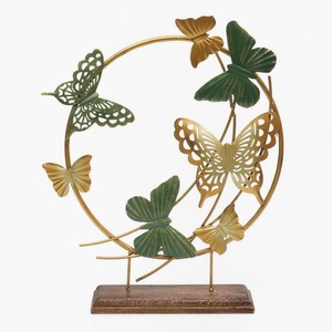 <b>Modern</b> Wooden Base Metal <b>Table</b> Object Bedroom Decor Piece Ideal For <b>Dressing</b> <b>Table</b> And Side <b>Table</b> Aesthetic Styling From India - Product Image 2
