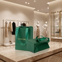 Sac en papier cadeau rigide de luxe fait main, robuste, avec poignée, imprimé sur mesure, en carton 400 g/m², pour l'emballage de chaussures, montres et lunettes