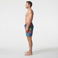 Shorts de plage pour hommes à séchage rapide, imprimés par sublimation, extensibles dans 4 directions, résistants au chlore et aux UV, personnalisables avec logo OEM