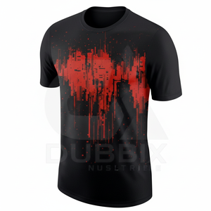 Jersey Deportivo Corto de Poliéster con Diseño Gráfico Rojo y Negro Personalizado Premium - Impresión Digital Ultra HD, Ropa Deportiva Transpirable - Product Image 2