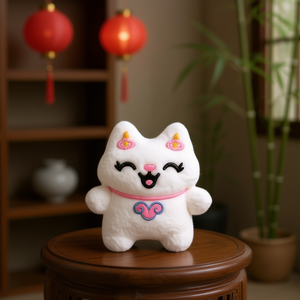 Figurina decorativa di coniglio in stile cinese 1 pz - Product Image 3