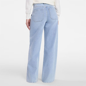 Pantalones de mezclilla tipo lápiz para mujer, de invierno, lavados, de corte regular, cintura media, casuales, con cintura elástica, transpirables, antiarrugas, de secado rápido - Product Image 2