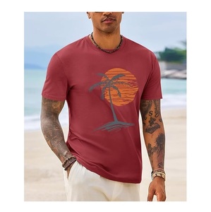 T-shirt décontracté imprimé à manches courtes en coton tricoté 100 % pour homme, anti-boulochage, écologique, prix de gros, Bangladesh - Product Image 4