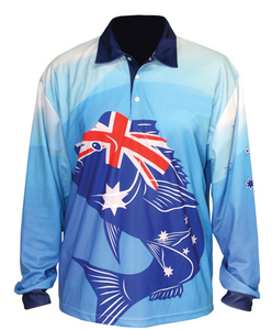 เสื้อโปโลตกปลาแขนยาวสำหรับผู้ชาย OEM ODM รับทำโลโก้ พิมพ์ลายใต้น้ำแบบระเหิด แห้งเร็ว ป้องกันรังสียูวี - Product Image 5
