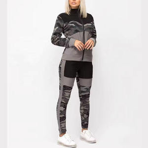 Conjunto de chándal de manga larga para mujer, ropa deportiva para correr y trotar, chándal con cremallera de estilo nuevo y ajuste holgado personalizado para mujer - Product Image 6