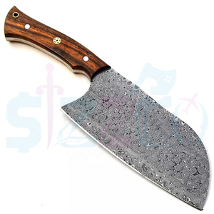 Cuchillo de Cocina de Acero de Damasco Hecho a Mano, Cuchillo Profesional para Cortar Carne, Cuchillo de Carnicero Afilado como una Navaja, Logotipo Personalizado OEM Disponible - Product Image 2