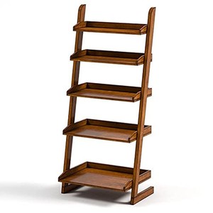 Étagère murale en bois de Sheesham à 5 niveaux, sculptée à la main, vente en gros - Aqdus Saleem - Product Image 2