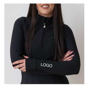 Ropa de equitación de alta calidad, ligera, transpirable, de manga larga, informal, de color liso para ecuestres. - Product Image 1