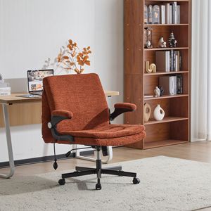 Sedia da Ufficio con Gambe Incrociate, Schienale Reclinabile e Supporto Lombare Dinamico ad Airbag, Seduta Larga e Braccioli Reclinabili per Uso Scrivania - Product Image 3