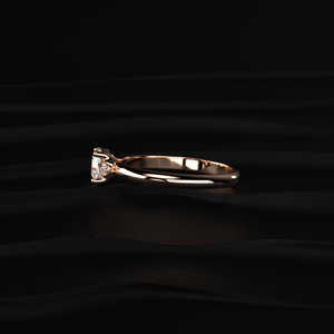 Bague solitaire de luxe en moissanite taille ronde, or rose 14K, alternative au diamant 1.00CT pour les grossistes et les revendeurs mondiaux de bijoux - Product Image 4