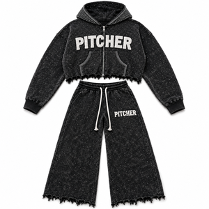 Ensemble de survêtements en molleton athlétique pour hommes, personnalisable, pour les détaillants de fitness aux États-Unis, faible MOQ, marque privée pour l'approvisionnement en gros - Product Image 6