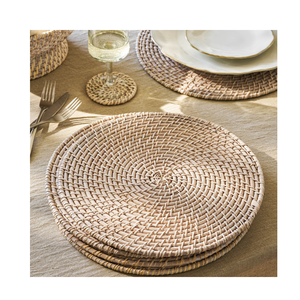 Natural Living Trend Handmade <b>Rattan</b> Placemat Bulk Wholesale Eco <b>Table</b> Decor Vietnam Factory - Product Image 6