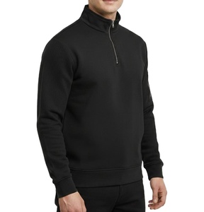 Sweat-shirts à demi-zip personnalisés pour hommes à prix avantageux, nouvelle mode, sweat-shirts à zip pour hommes - Product Image 2