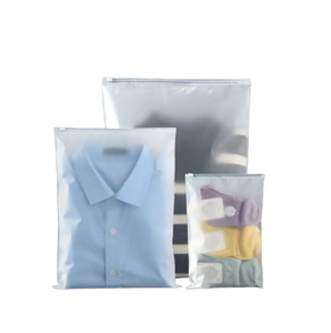 Bolsa de plástico con cremallera que se puede volver a sellar al por mayor para el embalaje de la ropa, bolsa con cierre hermético impermeable reutilizable impresa personalizada - Product Image 4