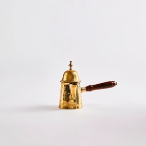 Handmade Metal Coffee Pot With Wooden Handle Traditional Cezve - Product Image 2