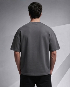 Men's Oversized Cotton <b>T</b>-<b>Shirt</b> O-Neck <b>Raglan</b> Sleeve Eco-Friendly 230g Washed Acid Dyed Screen Printed Front Letter Print Casual - Product Image 3
