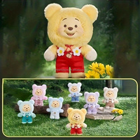 Authentique Série Win Nie Bear Boîte Mystère Figurines en Vinyle et Peluche, Pendentif Jouet de Collection, Cadeau d'Anniversaire Adorable, Ornement