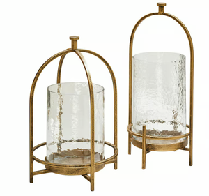 Élégant bois fer italien 'arbre' lanterne bougeoirs faits à la main de haute qualité budget-Friendly maison décor de noël bougies en verre - Product Image 6