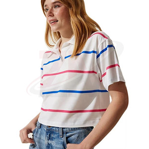 Polo de Algodón Premium para Mujer, Manga Corta, Corte Moderno, Tejido Transpirable y Suave, Estilo Casual Elegante para Uso Diario - Product Image 1