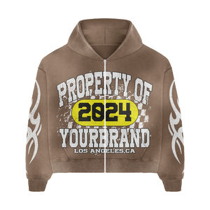 Conjunto de Dos Piezas Personalizado para Mujer, Talla Grande, Sudadera con Capucha y Pantalones Cortos, Estampado, Ropa Urbana, Marca Privada OEM - Product Image 4