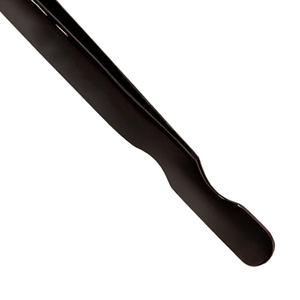 Pince à épiler professionnelle en acier inoxydable noir avec logo personnalisé, pointe droite, haute précision, légère et durable, pour cils - Product Image 4