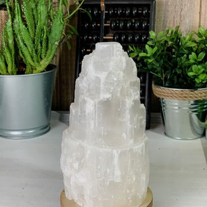High Quality Himalayan White Salt Lamps Elegant <b>Crystal</b> Home Decoration with OEM Service Custom Branding Manufacturer Solutions - Product Image 5