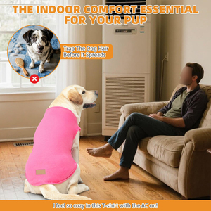 Ropa Cómoda para Mascotas, Camiseta para Perro de Color Liso, Algodón de Alta Calidad, Ropa Moderna para Cachorros, Camisetas Ligeras para Perro - Product Image 4