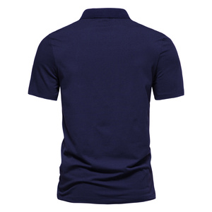 Affordable Price Short Sleeve Polo <b>Shirt</b> With <b>Red</b> And White Stripes Contrast Trim Regular Fit Casual Knitted T-<b>Shirt</b> - Product Image 6