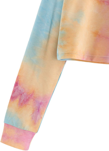 Oferta Caliente: Sudadera con Capucha para Mujer, Holgada, de Manga Larga, de Poliéster y Algodón, Lisa, Oversize, OEM, Personalizable, Estilo Crop Top - Product Image 3