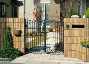 Portail à double battant en fer forgé traditionnel KHP, installation facile, commande manuelle, finition thermolaquée, durable pour usage extérieur - Product Image 6