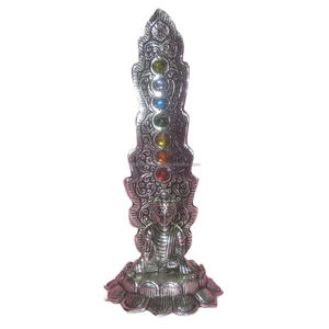 Brûleur d'encens et récupérateur de cendres en aluminium au design unique, finition antique, décoration d'intérieur, brûleur en résine, support pour bâtonnets d'encens - Product Image 3